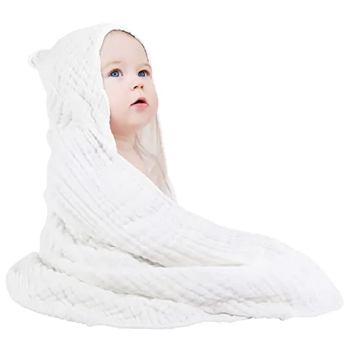 Yoofoss Hooded Muslin Baby Towel, reference B08QZD8DTZ, gallery image 6