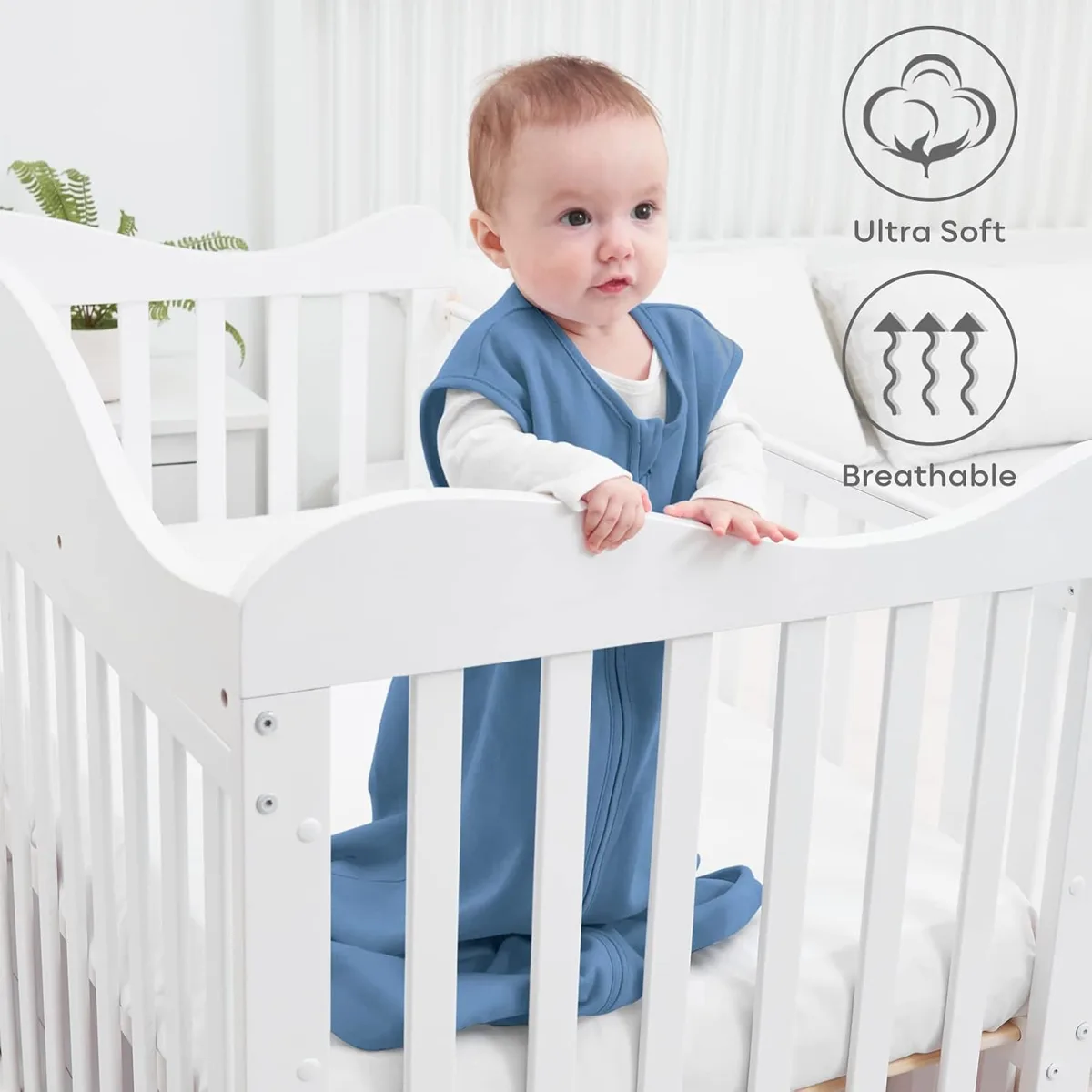 Organic Cotton Sleep Sack 0.5 TOG image 4